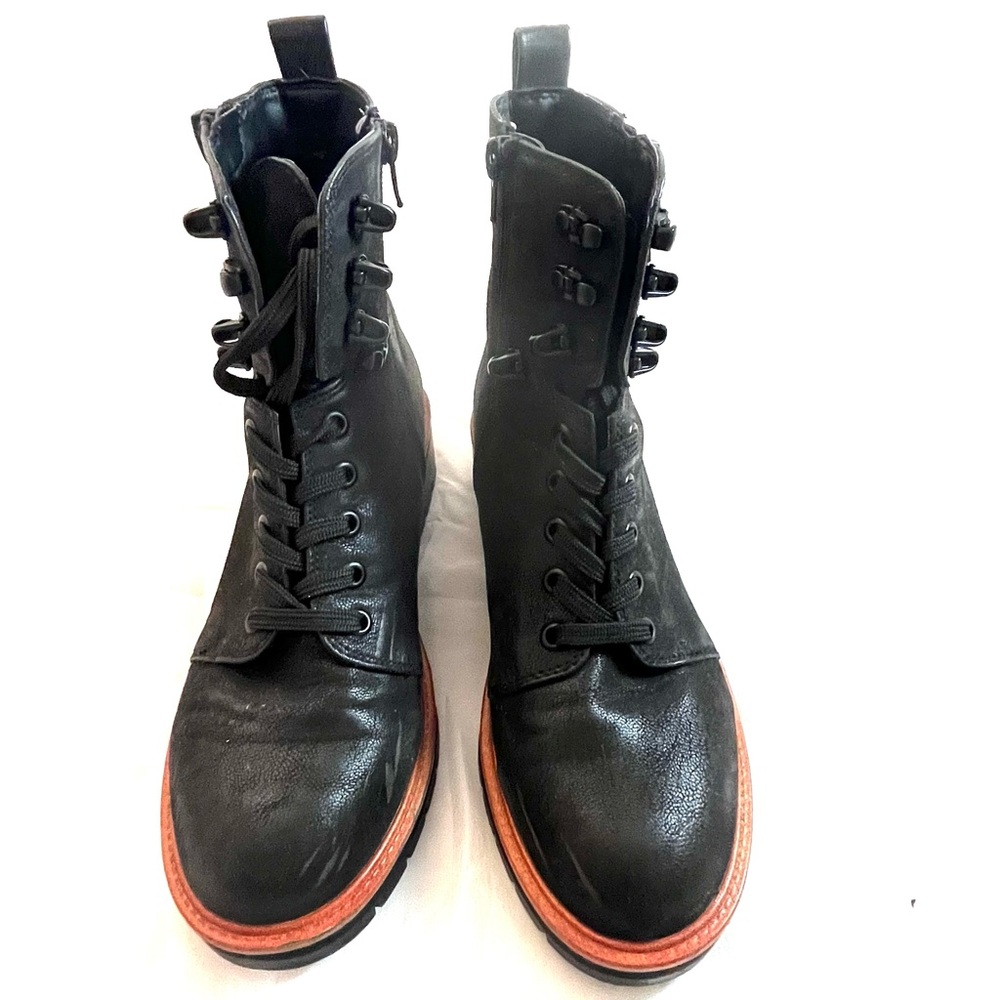 Mia Laced Combat Black boots sz 7,5 - Picture 2 of 11